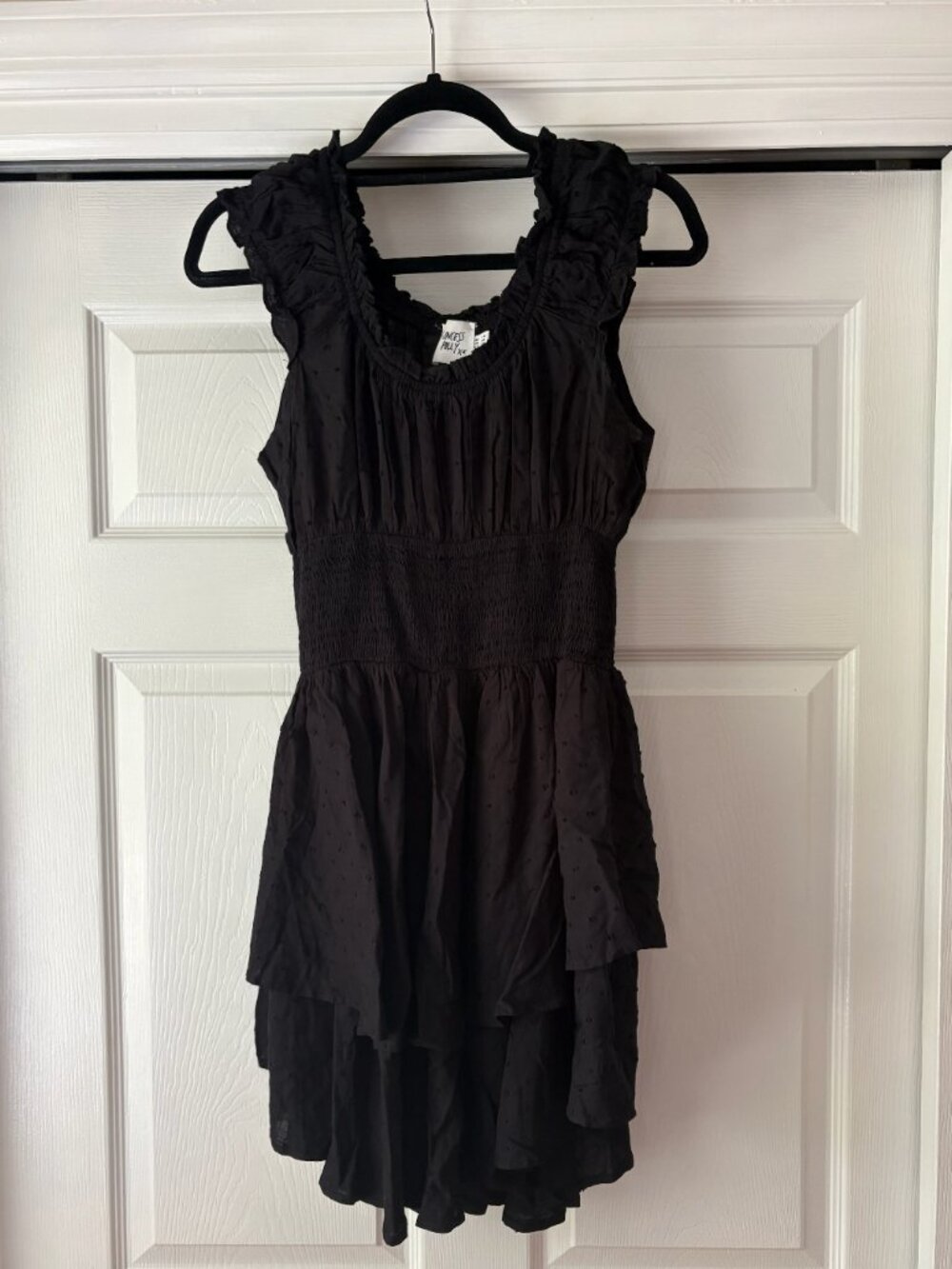 Princess Polly Black Ruffled Tiered Romper Sundress